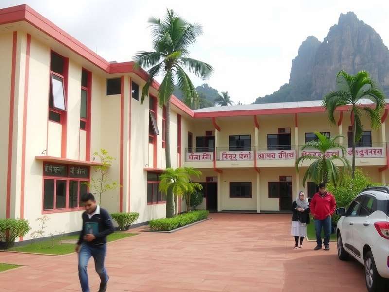 Students planting trees on campus